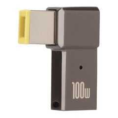 USB C - Slim Tip -sovitin 100 W 5 A kannettava tietokone USB C -naarastulo ohuen kärjen suorakulmioon Power PD -latausmuunnin Lenovolle hinta ja tiedot | Tablettien kotelot ja muut tarvikkeet | hobbyhall.fi