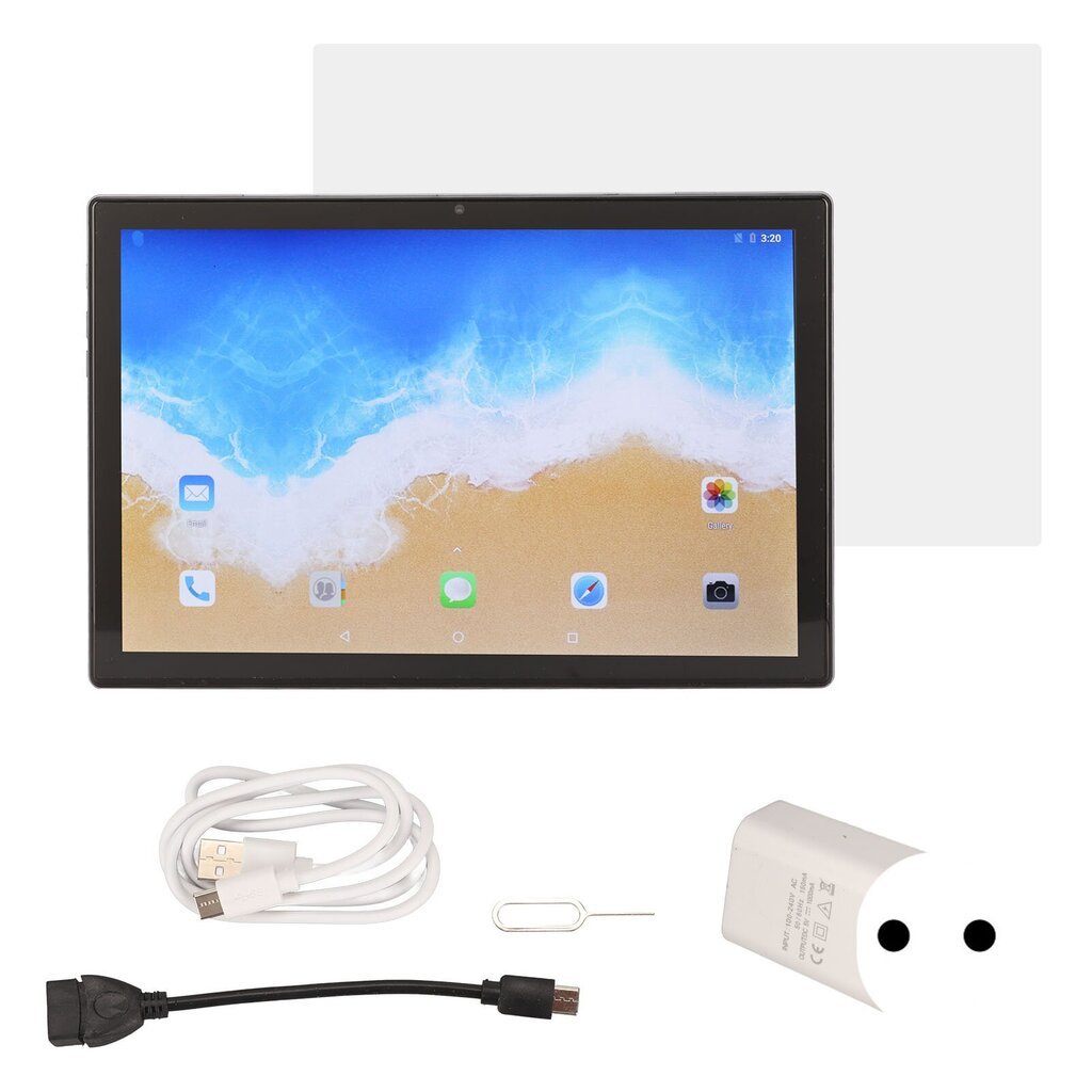 10,1 tuuman tabletti Androidille 12 8 Gt RAM 128 Gt ROM 5G WiFi Dual Card Dual Standby 3200x1440 HD Tablet 100?240V harmaa EU Plug hinta ja tiedot | Tablettien kotelot ja muut tarvikkeet | hobbyhall.fi