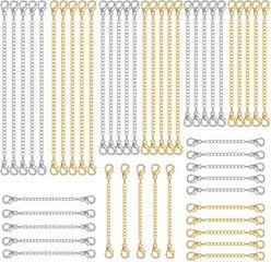 30 kpl ketjunjatkajat kaulakoruihin, kaulakorun jatkot naisille tytöille rannekorun nilkkakorujen jatkeet ruostumattomasta teräksestä korujen valmistukseen 2 tuumaa hinta ja tiedot | Miesten korut | hobbyhall.fi
