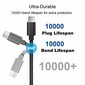 2 kpl USB C -kaapeli Type C -pikalatauskaapeli Samsung Galaxy A12 / A32 / A42 / A52 / A72 -nailon Android -puhelimen laturi (1 m, musta) hinta ja tiedot | Paristolaturit | hobbyhall.fi