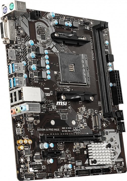 MSI B450M-A PRO MAX hinta ja tiedot | Emolevyt | hobbyhall.fi