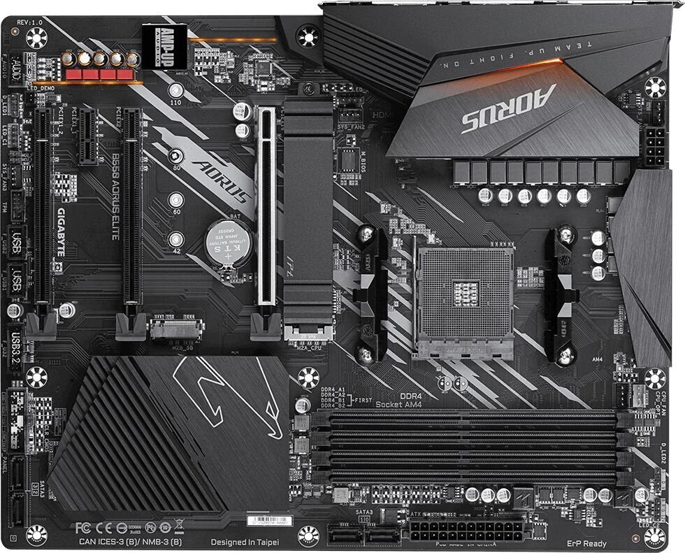 Gigabyte B550 AORUS ELITE hinta ja tiedot | Emolevyt | hobbyhall.fi