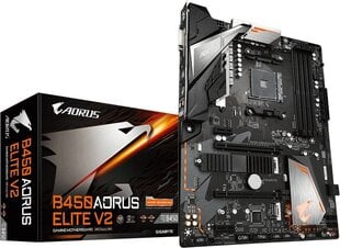 Gigabyte B450 Aorus Elite V2 (rev. 1.0) hinta ja tiedot | Gigabyte Tietokoneet ja pelaaminen | hobbyhall.fi