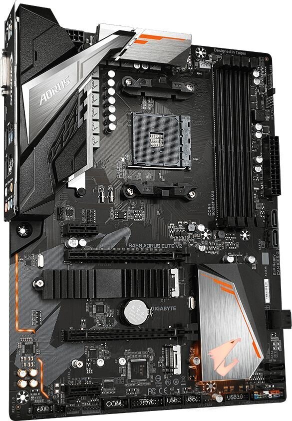 Gigabyte B450 Aorus Elite V2 (rev. 1.0) hinta ja tiedot | Emolevyt | hobbyhall.fi