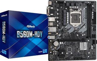 ASRock B560M-HDV emolevy hinta ja tiedot | Emolevyt | hobbyhall.fi