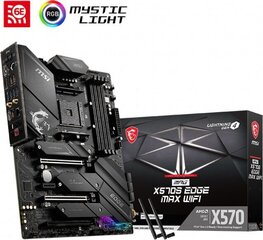 MSI MPG X570S EDGE MAX WIFI AM4 3xM.2PCIe / SATA 6xSATA HDMI ATX MB hinta ja tiedot | Emolevyt | hobbyhall.fi