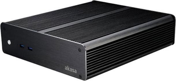 Akasa Euler M mini-ITX + virtalähde 80W musta (A-ITX19-M1B08E) hinta ja tiedot | Tietokonekotelot | hobbyhall.fi