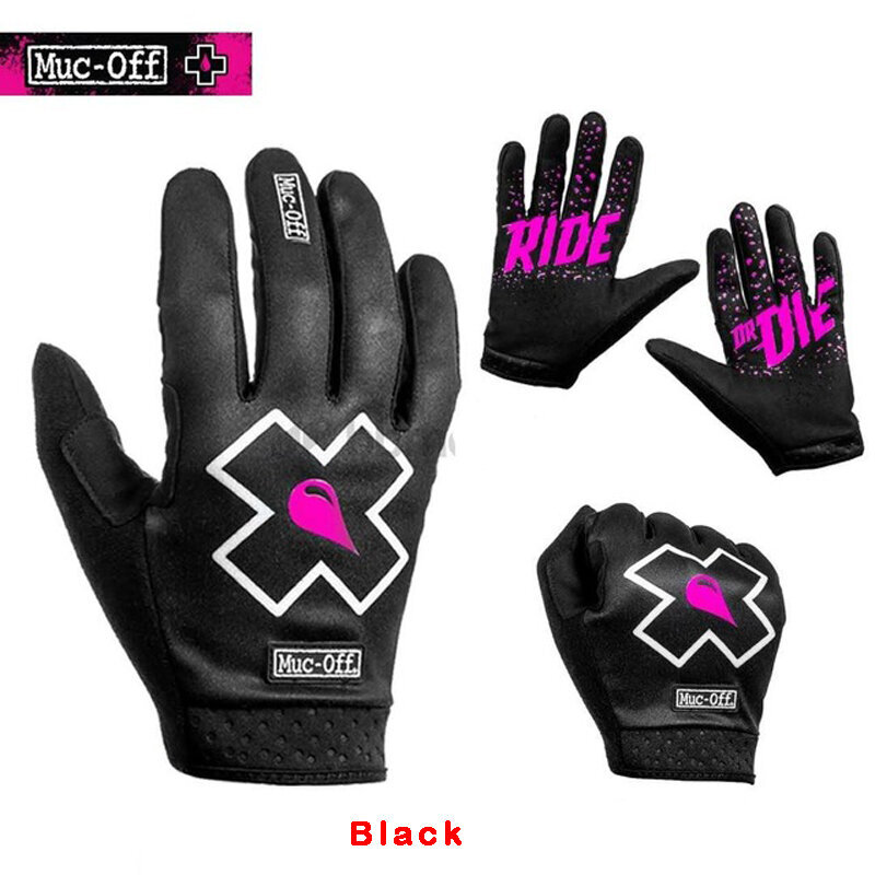 (XLmusta) 2024 Muc-Off Motocross Pyöräilyhanskat Top Mountain Bike Mx Glove Moottoripyörä Bmx Gloves Moottoripyörä Käsineet hinta ja tiedot | Pyöräilyhanskat | hobbyhall.fi