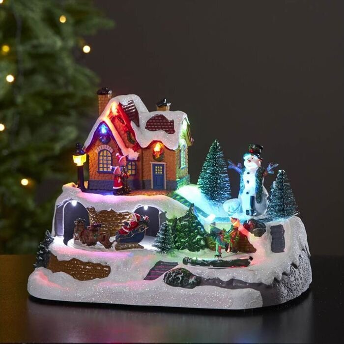 Sisustus Winterville BO 10LED 23.5x17x16cm hinta ja tiedot | Joulukoristeet | hobbyhall.fi