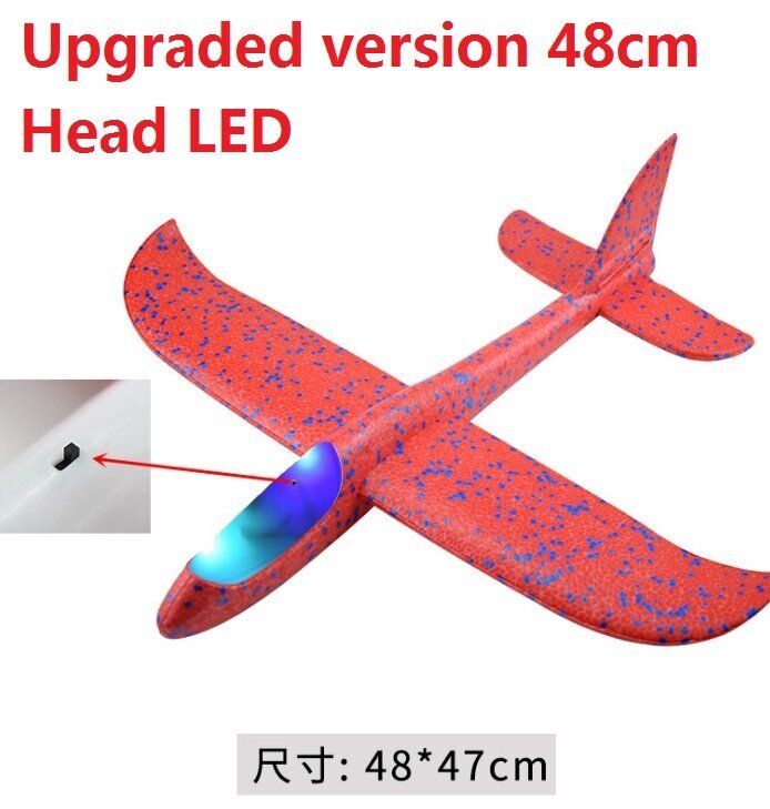 Käsinheittävä lentokone EPP Foam Outdoor Launch Glider Lentokone Lasten Lelut 48 cm Mielenkiintoinen Laukaisu Heitto Inertia Malli Lahjalelut hinta ja tiedot | Pienoismallit | hobbyhall.fi