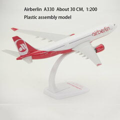 A330 A350 A380 B787 E-175 Concord Lufthansa DELTA KLM ETIHAD Finnair Air Berlin lentoyhtiöt ABS Plastic Assembly lentokoneen lelu hinta ja tiedot | Pienoismallit | hobbyhall.fi