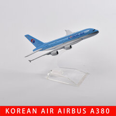 JASON TUTU 16 cm Korean Air Boeing 747 lentokonemalli, painevalettu metalli 1/400 mittakaavainen lentokonemalli lahjakokoelma hinta ja tiedot | Pienoismallit | hobbyhall.fi