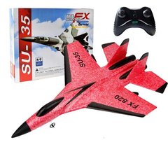 Hot SU-35 RC Kaukosäädin Lentokone 2.4G Kaukosäädin Fighter Hobby Lentokone Purjelentokone EPP Foam Lelut RC Lentokone Valolla hinta ja tiedot | Pienoismallit | hobbyhall.fi