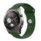 22mm Huawei Watch 2 Pro silikoninen kellonauha - Armeijan Vihreä Green hinta ja tiedot | Puhelimen lisätarvikkeet | hobbyhall.fi