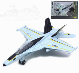 Laadukas 1:100 metalliseos vetää takaisin F-18-hävittäjämalli, sotilaslentokoneen malli, alkuperäinen pakkaus lentokonelelulahja, hinta ja tiedot | Pienoismallit | hobbyhall.fi