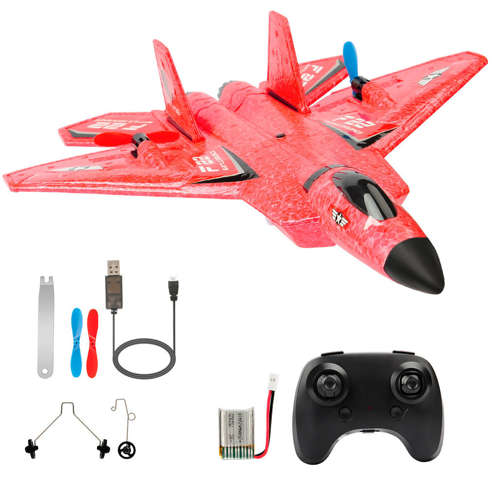 RC Plane F22 raptor Helikopteri Kaukosäädin lentokone 2.4G Lentokone Kaukosäädin EPP Vaahtokone Lasten lelut hinta ja tiedot | Pienoismallit | hobbyhall.fi