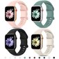 4-pakkaus urheilurannekkeita, yhteensopiva Apple Watch -rannekkeiden 38/40/41 mm kanssa, silikonikorvaava ranneke iWatch Ultra/Ultra 2:lle, sarja 9... hinta ja tiedot | Älykellojen ja aktiivisuusrannekkeiden lisätarvikkeet | hobbyhall.fi