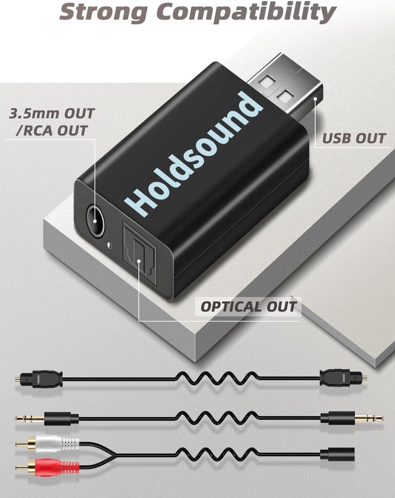 BKM400 Langattomat kuulokkeet televisiolle USB-lähettimen kanssa, optinen, AUX, RCA, USB, Plug & Play hinta ja tiedot | Kuulokkeet | hobbyhall.fi