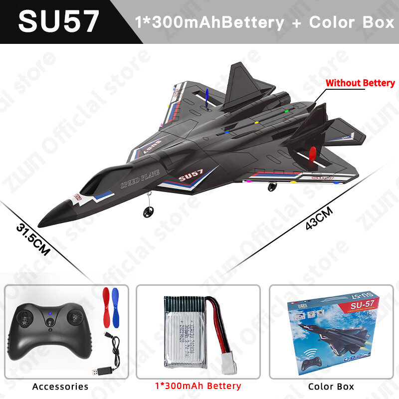 RC-lentokone SU35 2.4G LED-valoilla Lentokoneen kaukosäädin Lentävä malli Purjelentokone SU57 EPP-vaahtolelut lapsille Lahjat hinta ja tiedot | Pienoismallit | hobbyhall.fi