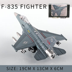 F-835 F-735 metalliseos lentokonemalli Fighter Diecast Metal Lelu Helikopteri Static Collection Ornament Lasten Lahja Pojille Lahja hinta ja tiedot | Pienoismallit | hobbyhall.fi