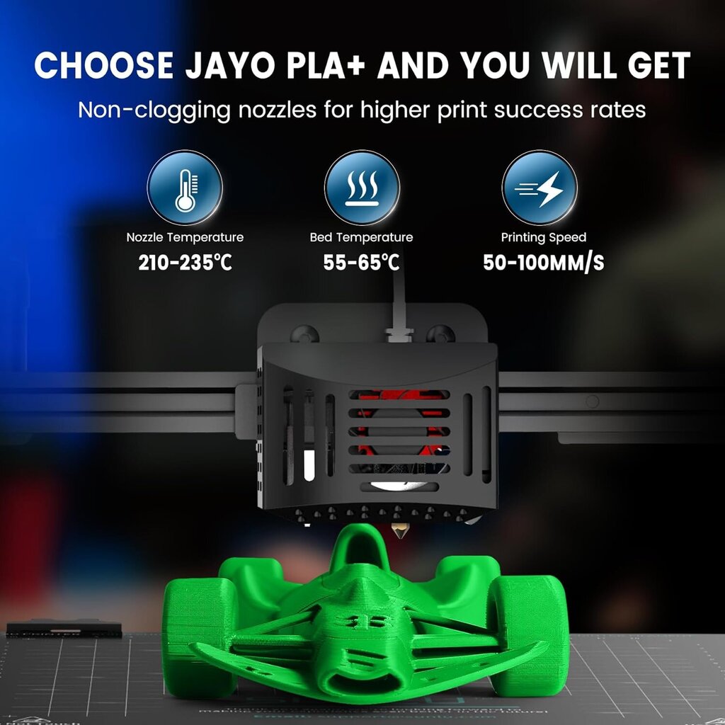 JAYO 1,75 mm 3D-tulostusmateriaali, musta + valkoinen hinta ja tiedot | Tulostustarvikkeet | hobbyhall.fi