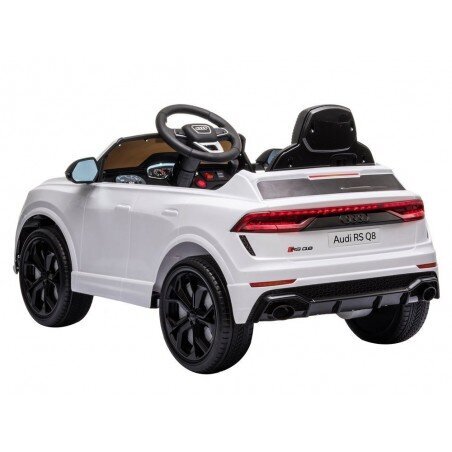 Audi RS Q8 yksipaikkainen sähköauto lapsille, valkoinen hinta ja tiedot | Lasten sähköautot | hobbyhall.fi