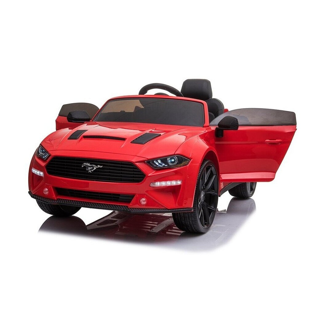 Lasten sähköauto, yksipaikkainen Ford Mustang GT, punainen hinta ja tiedot | Lasten sähköautot | hobbyhall.fi