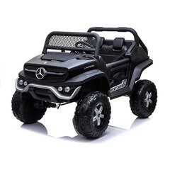 Sähköauto lapsille kaksipaikkainen Mercedes Unimog, musta hinta ja tiedot | Lasten sähköautot | hobbyhall.fi