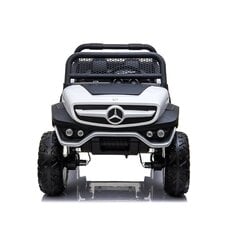 Sähköauto lapsille kaksipaikkainen Mercedes Unimog, valkoinen hinta ja tiedot | Lasten sähköautot | hobbyhall.fi