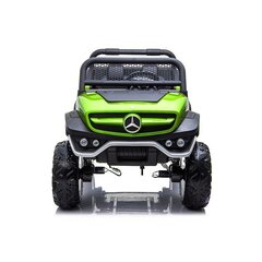 Sähköauto lapsille kaksipaikkainen Mercedes Unimog, vihreä hinta ja tiedot | Lasten sähköautot | hobbyhall.fi