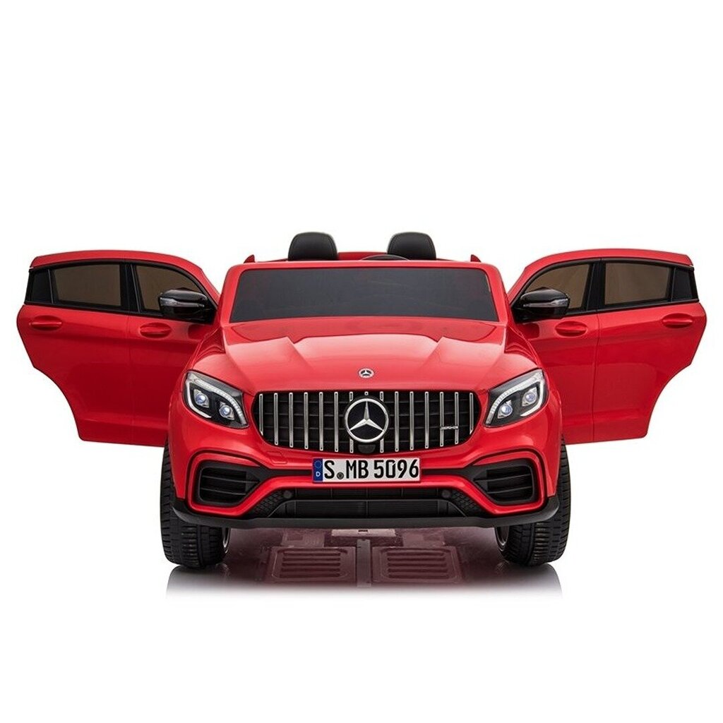 Sähköauto lapsille kaksipaikkainen Mercedes GLC 63S QLS, punainen hinta ja tiedot | Lasten sähköautot | hobbyhall.fi