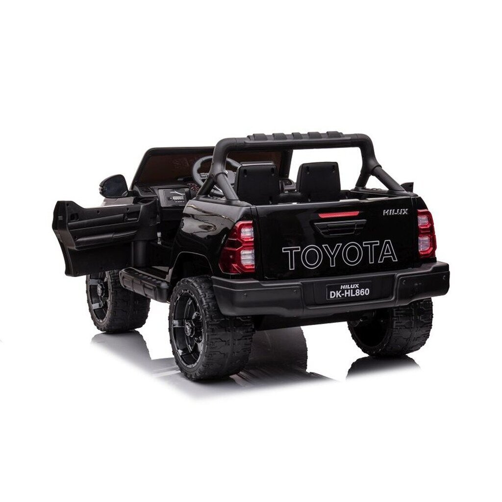 Sähköauto lapsille kaksipaikkainen Toyota Hilux DK-HL860, musta hinta ja tiedot | Lasten sähköautot | hobbyhall.fi