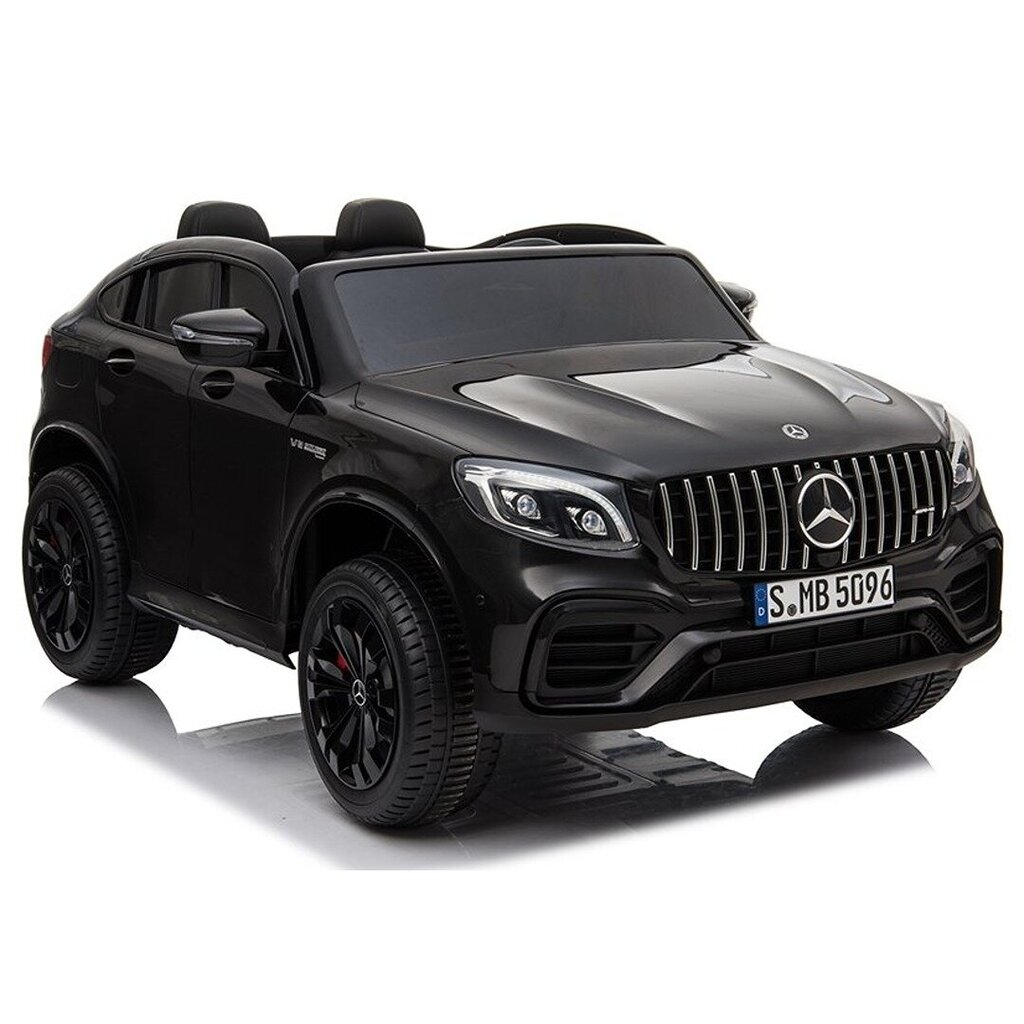 Sähköauto lapsille kaksipaikkainen Mercedes GLC 63S QLS, musta hinta ja tiedot | Lasten sähköautot | hobbyhall.fi