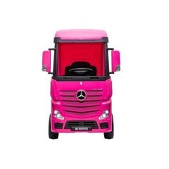 Lasten sähköauto, yksipaikkainen Mercedes Actros, pinkki hinta ja tiedot | Lasten sähköautot | hobbyhall.fi