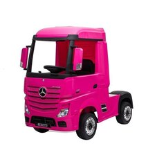 Lasten sähköauto, yksipaikkainen Mercedes Actros, pinkki hinta ja tiedot | Lasten sähköautot | hobbyhall.fi