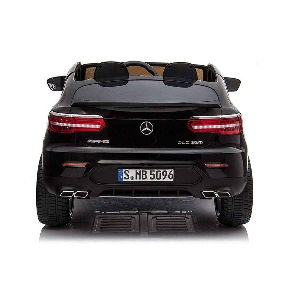 Sähköauto lapsille kaksipaikkainen Mercedes GLC 63S QLS MP4, musta hinta ja tiedot | Lasten sähköautot | hobbyhall.fi