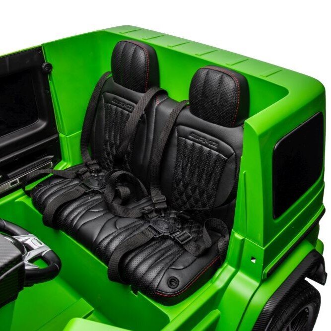 Sähköauto lapsille kaksipaikkainen Mercedes G63 XXL, vihreä hinta ja tiedot | Lasten sähköautot | hobbyhall.fi