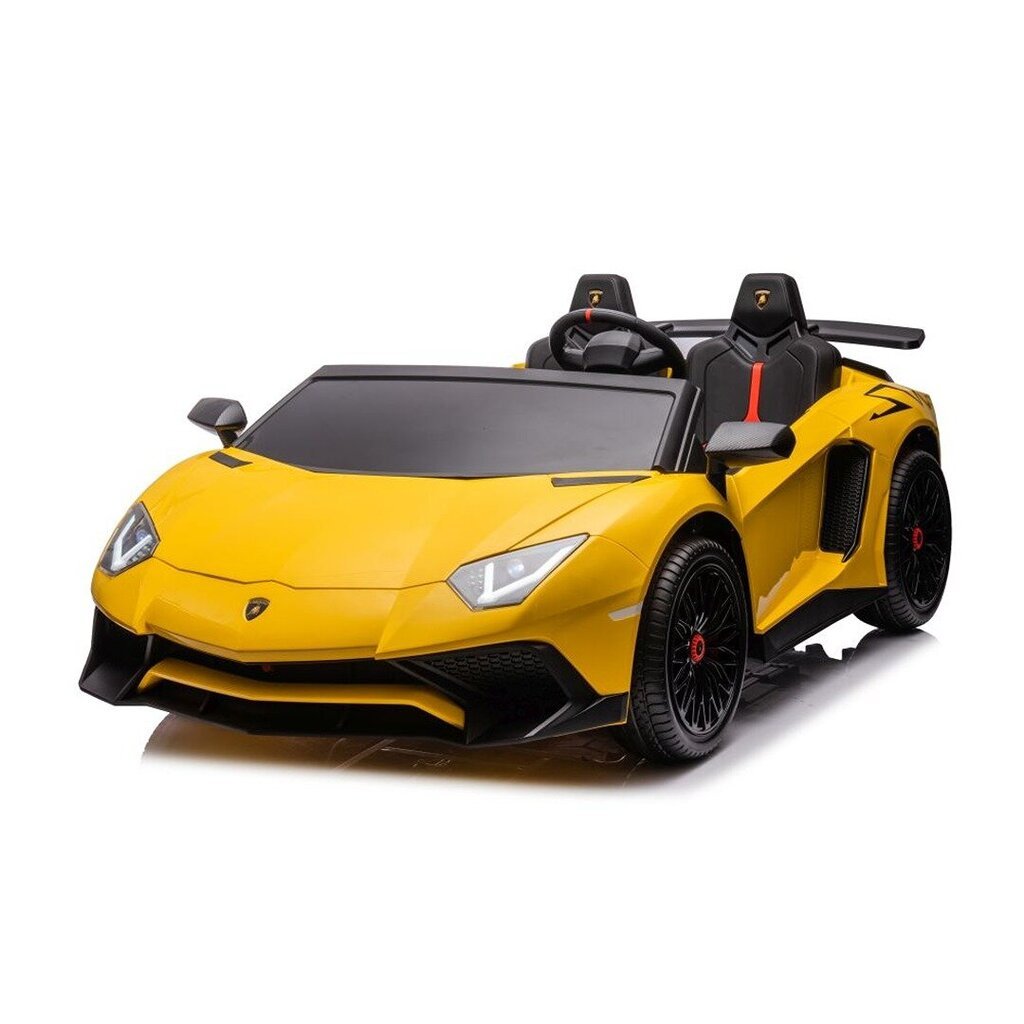 Sähköauto lapsille kaksipaikkainen Lamborghini XXL A8803, keltainen hinta ja tiedot | Lasten sähköautot | hobbyhall.fi