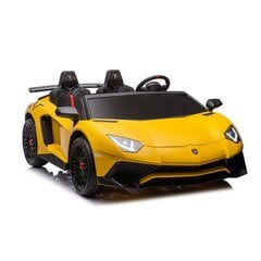 Sähköauto lapsille kaksipaikkainen Lamborghini XXL A8803, keltainen hinta ja tiedot | Lasten sähköautot | hobbyhall.fi