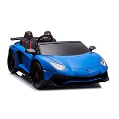 Sähköauto lapsille kaksipaikkainen Lamborghini XXL A8803, sininen hinta ja tiedot | Lasten sähköautot | hobbyhall.fi