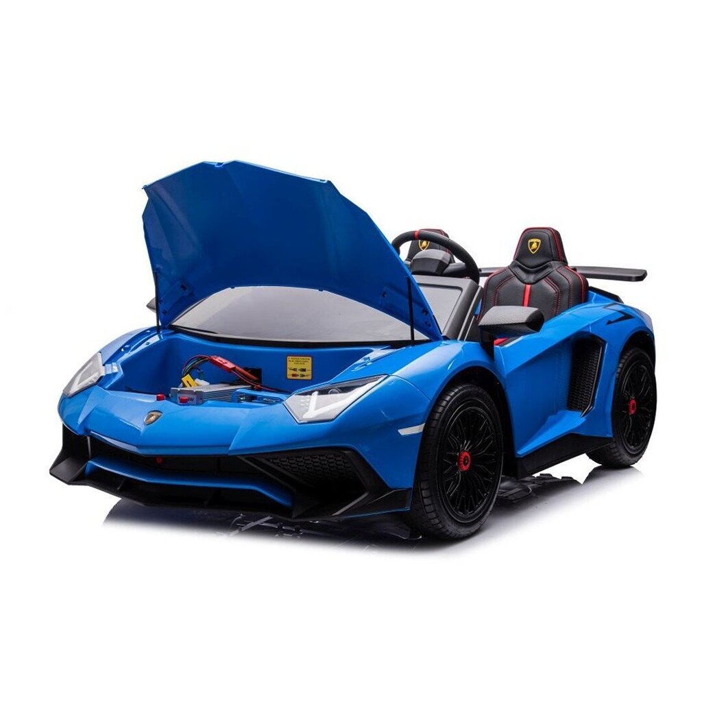 Sähköauto lapsille kaksipaikkainen Lamborghini XXL A8803, sininen hinta ja tiedot | Lasten sähköautot | hobbyhall.fi