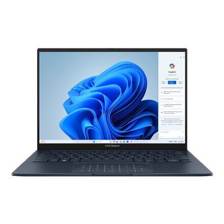 Asus Zenbook 14 OLED UX3405MA-PP665X/14"/ Intel Core Ultra 9-185H/32 GB/LPDDR5X/1000 GB/Intel Arc Graphics/Windows 11 Pro/ENG/Ponder Blue hinta ja tiedot | Kannettavat tietokoneet | hobbyhall.fi