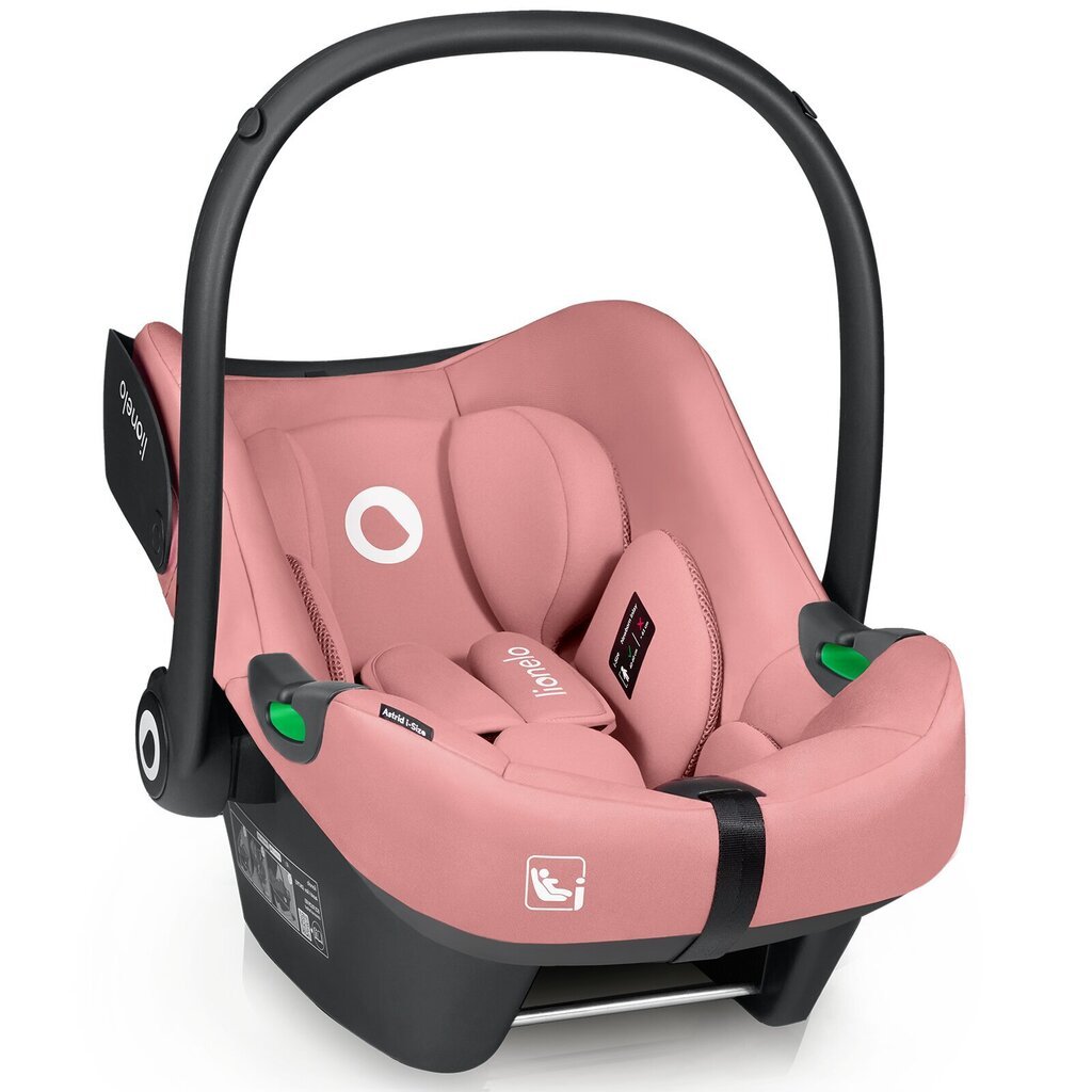 Auton istuin Lionelo Astrid I-Size, 0-13 kg, pinkki hinta ja tiedot | Turvaistuimet | hobbyhall.fi