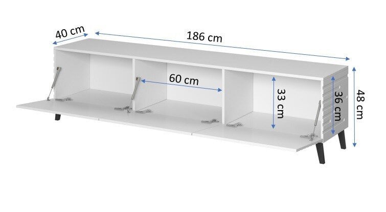 TV-taso Halmar Nova, valkoinen hinta ja tiedot | TV-tasot | hobbyhall.fi