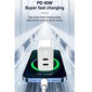 Jellico EU19 GaN 40W PD Yleinen Älykäs Laite Super Fast Charger 2x USB-C PD 20W Valkoinen hinta ja tiedot | Puhelimen laturit | hobbyhall.fi