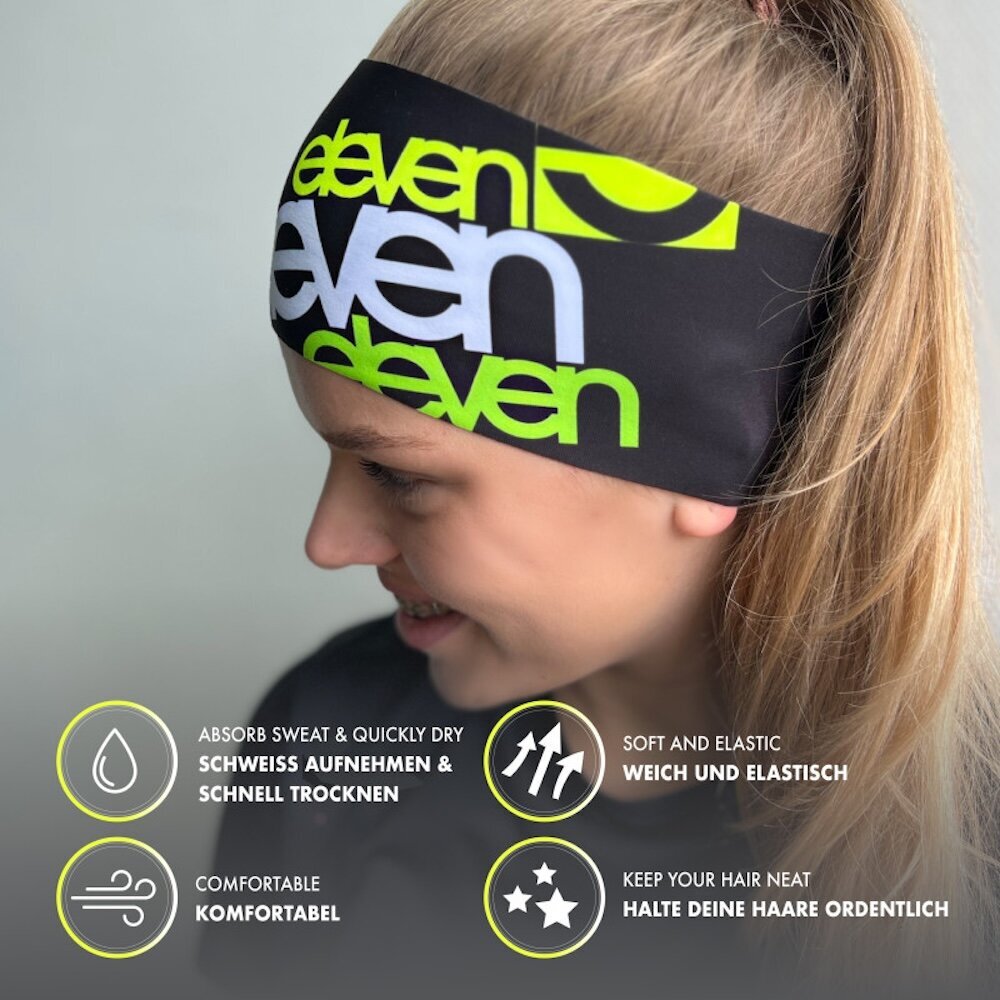 Päänauha Eleven Sportswear FLUO BK musta hinta ja tiedot | Naisten päähineet | hobbyhall.fi