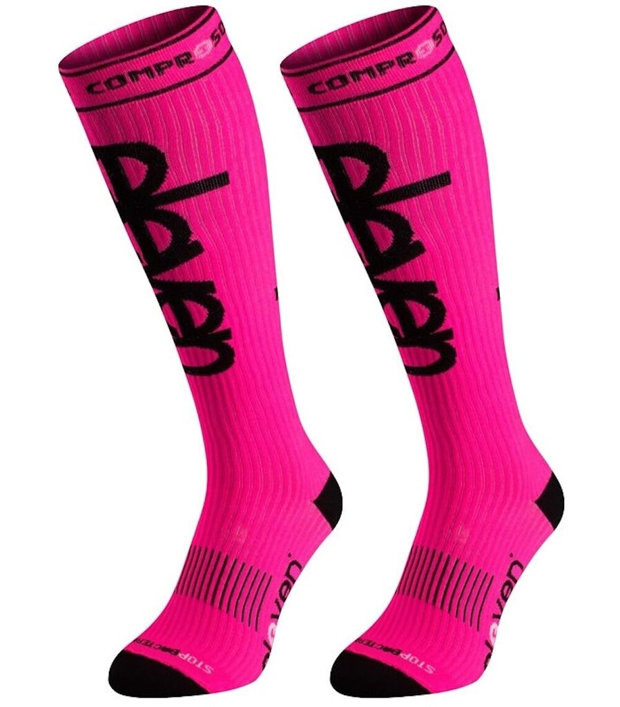 Pitkät kompressiosukat Eleven Sportswear ELEVEN PINK, pinkki hinta ja tiedot | Naisten sukat | hobbyhall.fi