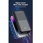 Jellico P29 20000mAh Nopea Power Bank Laturi 2x USB QC 22.5W / PD USB-C 20W Ulostulo Musta hinta ja tiedot | Varavirtalähteet | hobbyhall.fi