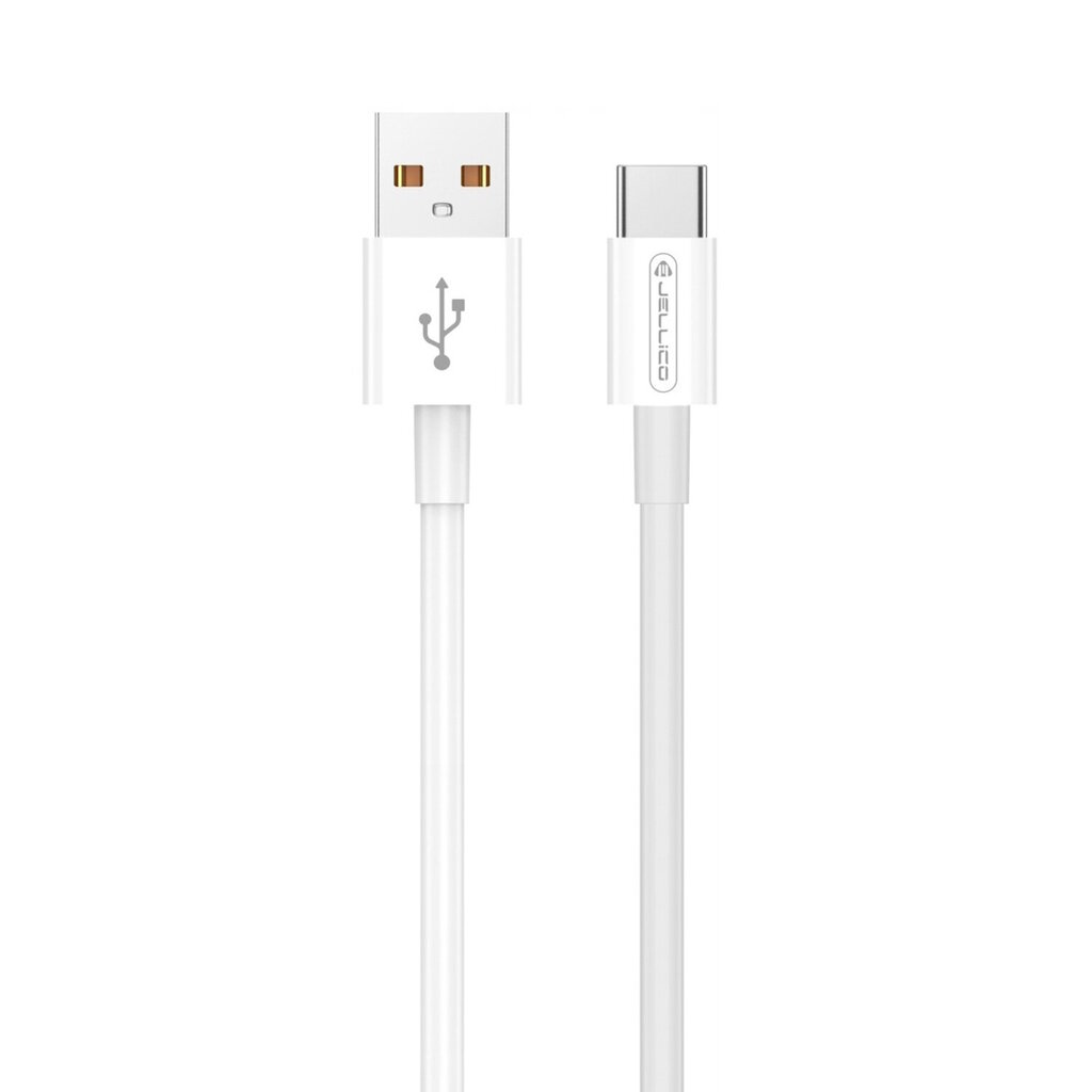 Jellico AK-165 USB 22.5W QC 3.0 Älykäs Nopean Latauksen Laturi 1x USB (5-12V) + USB to USB-C Kaapeli 1m Valkoinen hinta ja tiedot | Puhelimen laturit | hobbyhall.fi