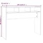 vidaXL Konsolipöytä ruskea tammi 105x30x80 cm tekninen puu hinta ja tiedot | Sohvapöydät | hobbyhall.fi